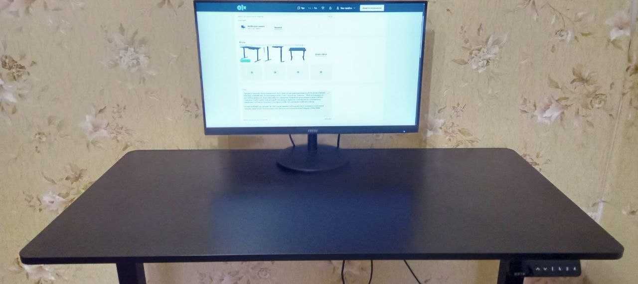 Стол с электро-регулировкой высоты RZTK eDesk USB Black 1200 х 600