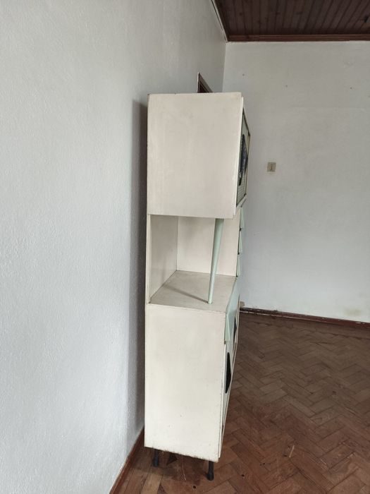 Móvel cozinha verde e branco