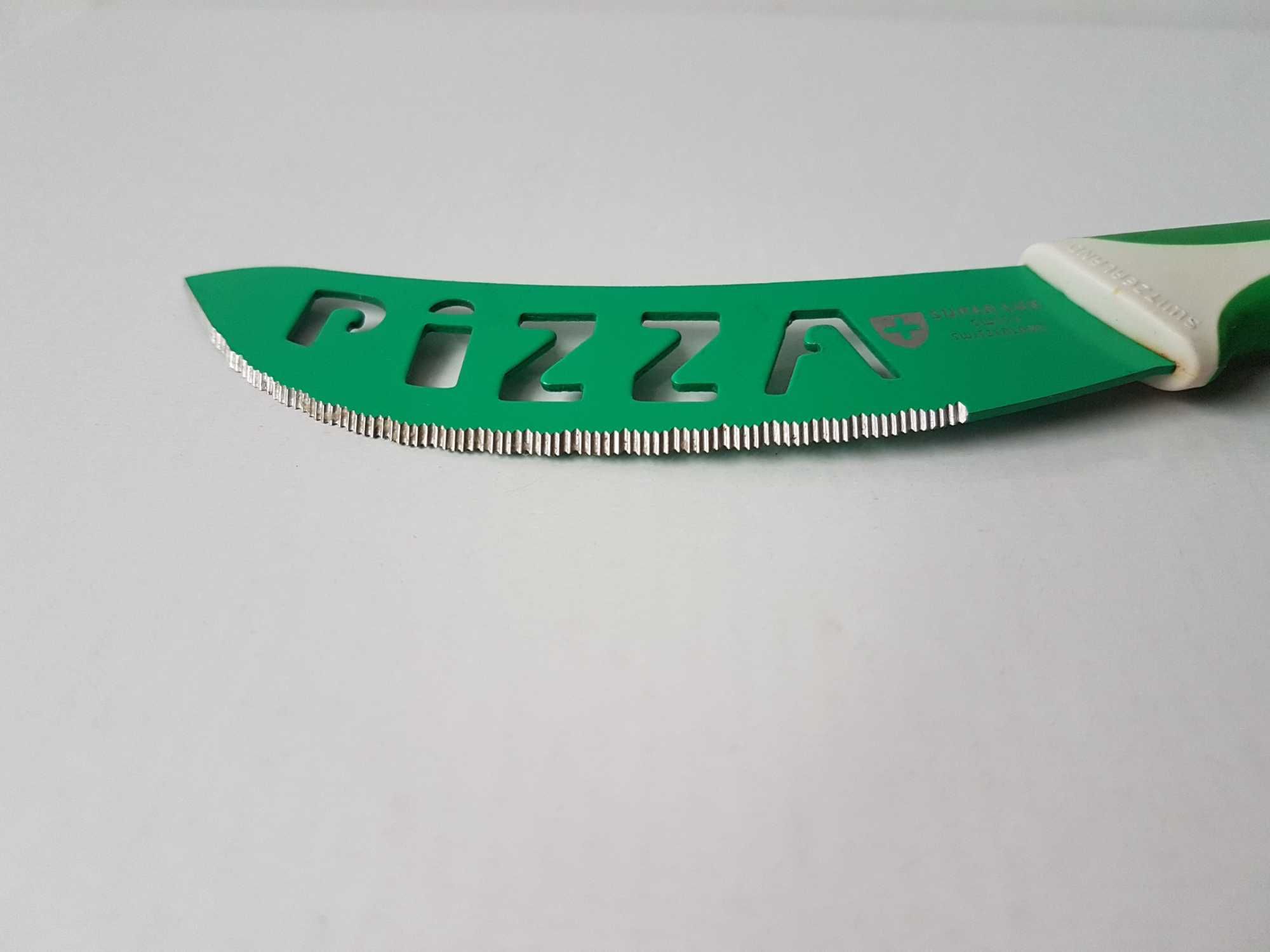 Szwajcarski zielony nóż do pizzy Super Lux Swiss Switzerland 22cm