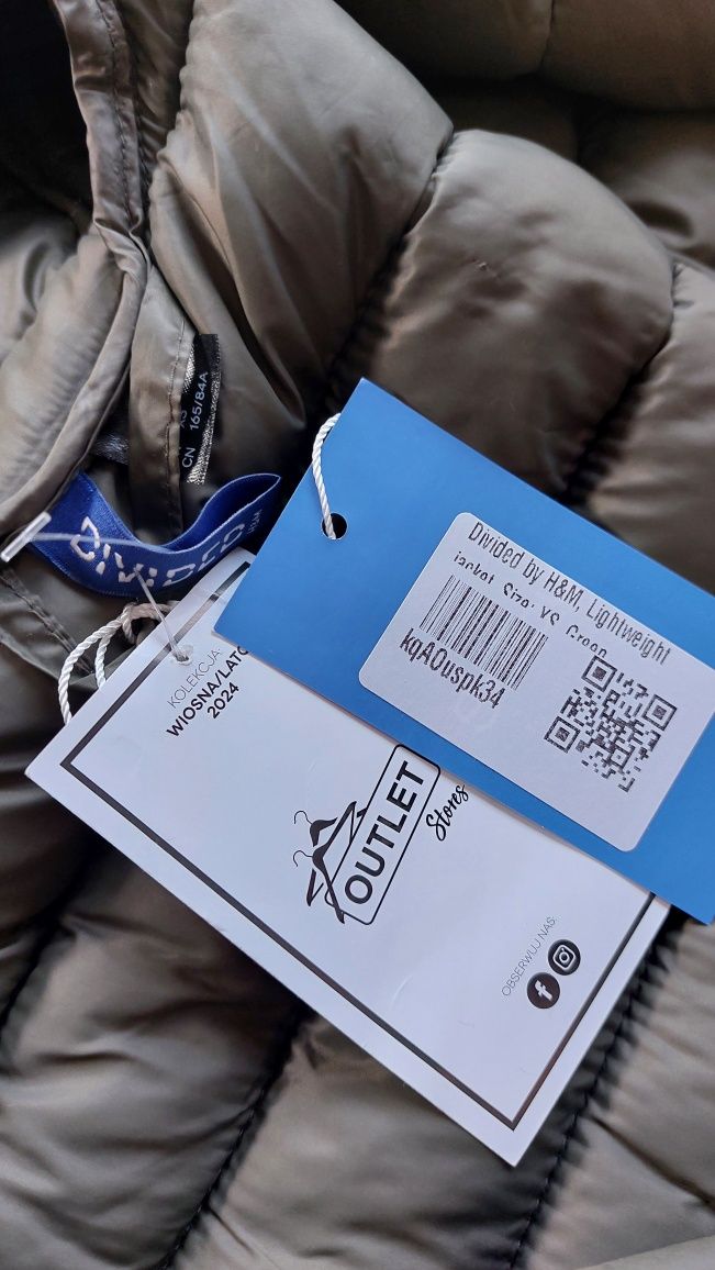 Kurtka z kapturem puffer H&M -NOWA