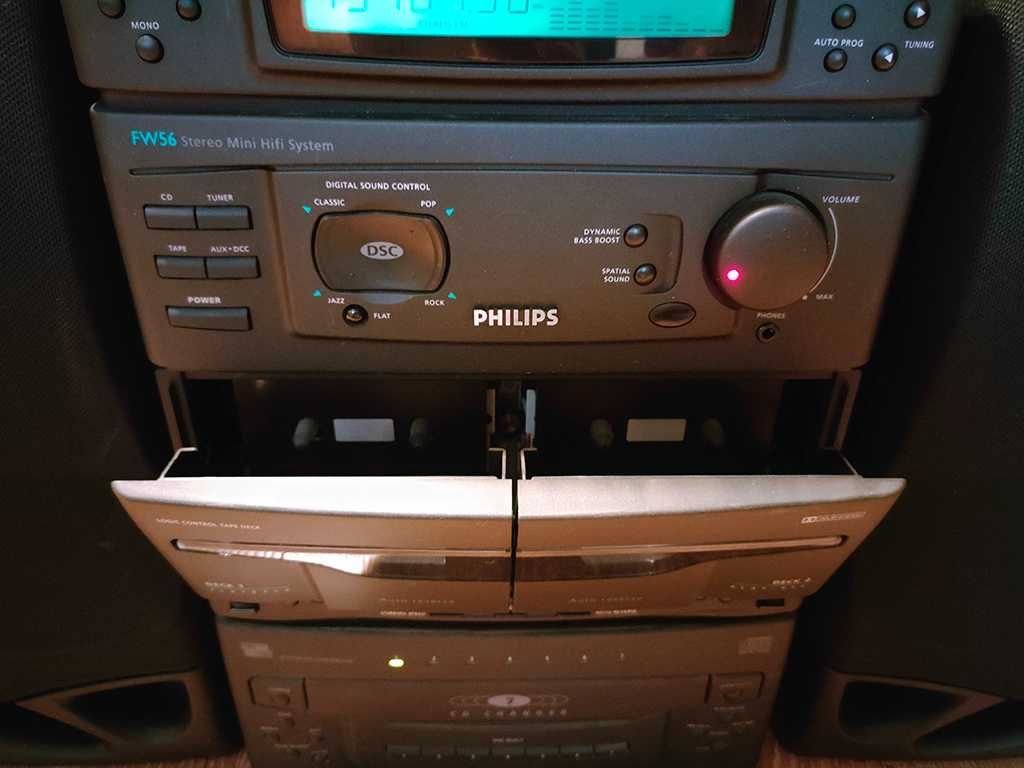Wieża stereo Philips FW 56/20 + kolumny 80W