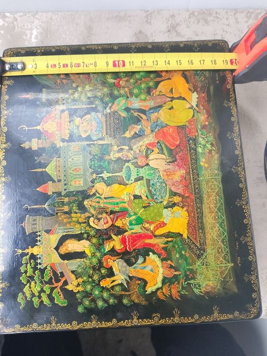 Шкатулка Палех 1957г Автор Рыгин