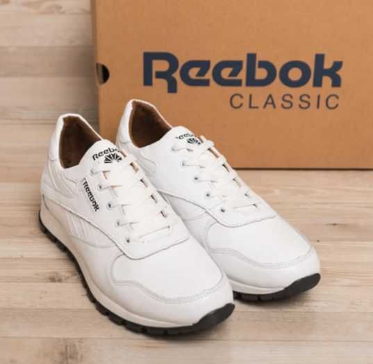 Неубиваемые кроссовки мужские кожаные rееbоk white classic 002 elite