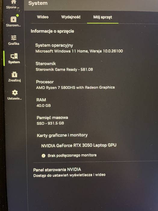 Laptop gamingowy Asus Rog Zephyrus G14 Ryzen 7, RTX3050