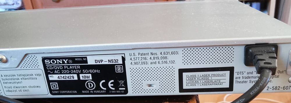 Dvd Sony DVP- NS32