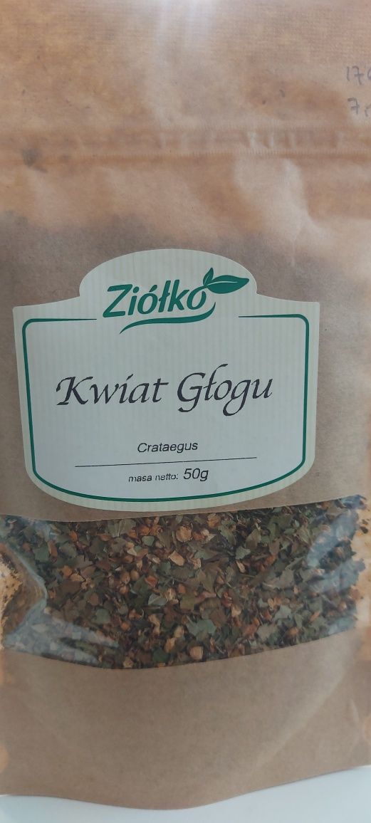 Kwiat głogu 50g nadcisnienie, miazdzyca, bóle reumatyczne