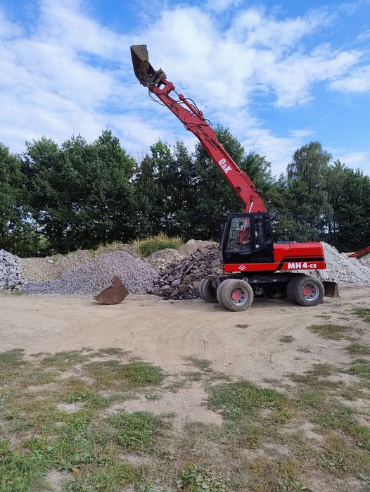 koparka  kołowa skarpowa hydrauliczna  zamiana ladowarka minikoparka