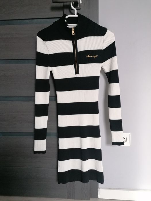 Sukienka OLAVOGA DIANA 2023 czerń/ecru