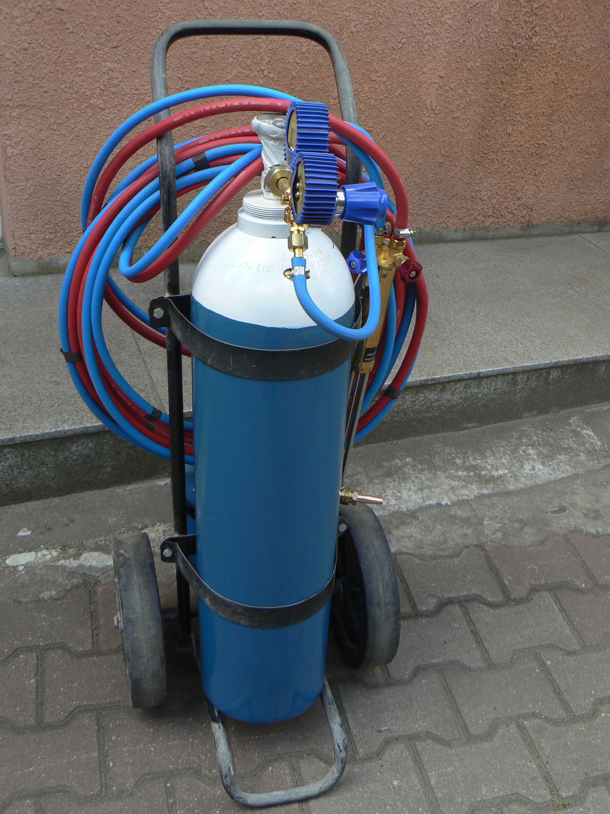 Zestaw butli tlen acetylen propan butan  10L 20L grzanie spawanie