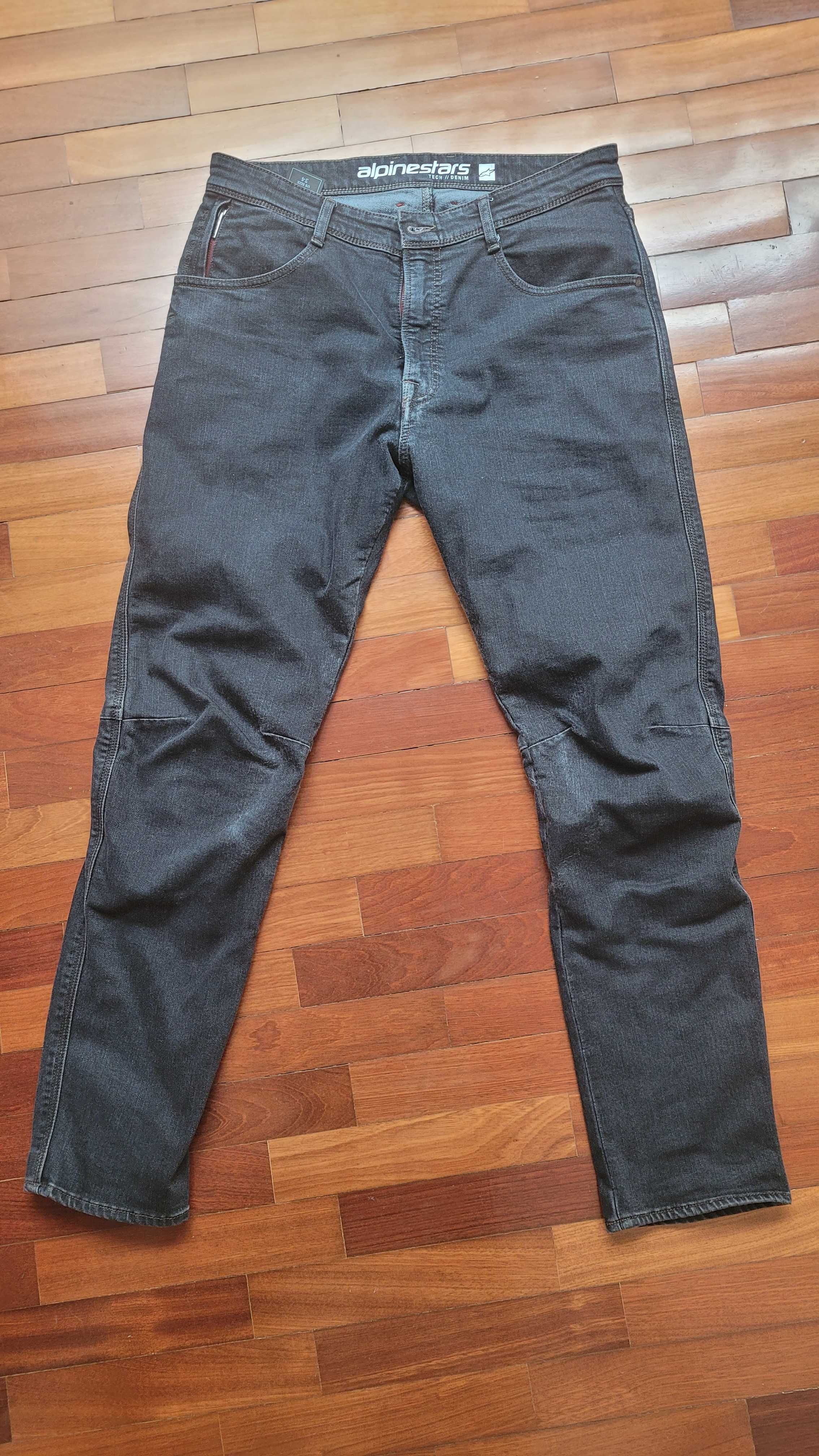 Calça Alpinestars Alu Denim Preto Overdye