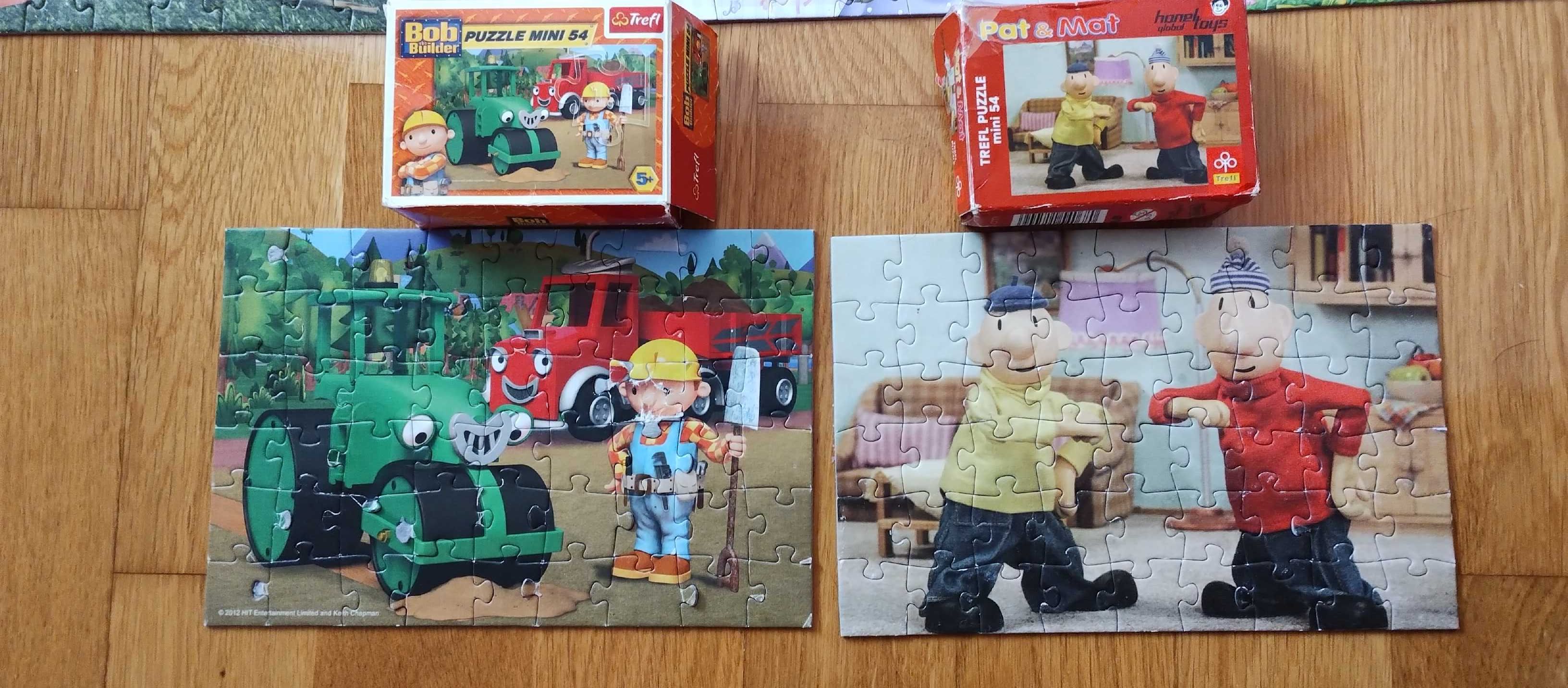 Zestaw puzzle 4 szt 24-54 elementy Sąsiedzi Bob Budowniczy