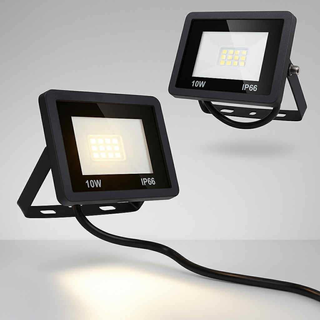 HALOGEN LED 10W IP66 Mocne Światło Spokój i Bezpieczeństwo