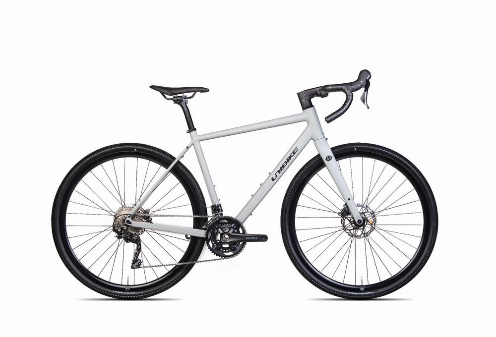 Rower gravelowy UNIBIKE TIER jasno szary
