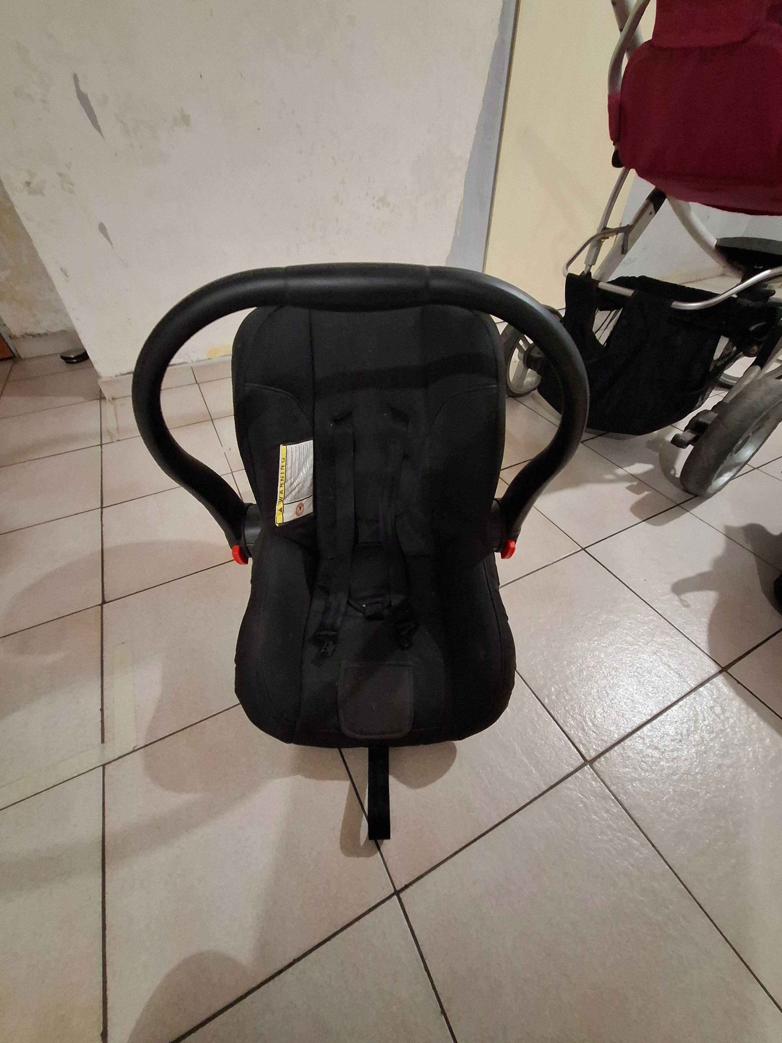 Sprzedam wózek dziecięcy 3w1 firmy Cobra kolor rózowo-czarny.