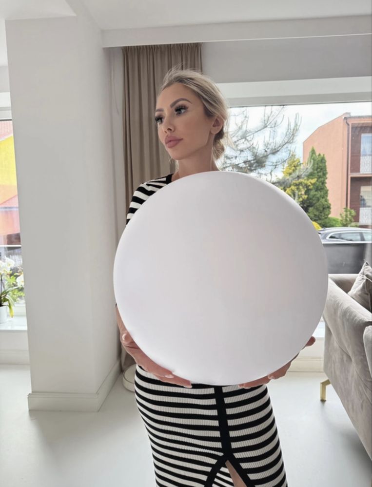 Lampy ogrodowe solarne kule duże 3 szt 40cm 30cm 20cm