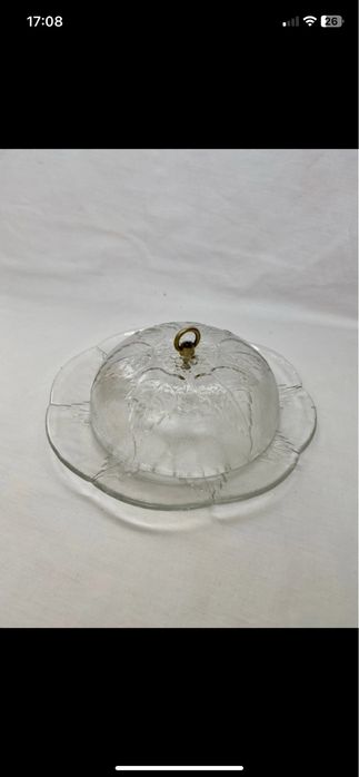 Vintage boleira em vidro