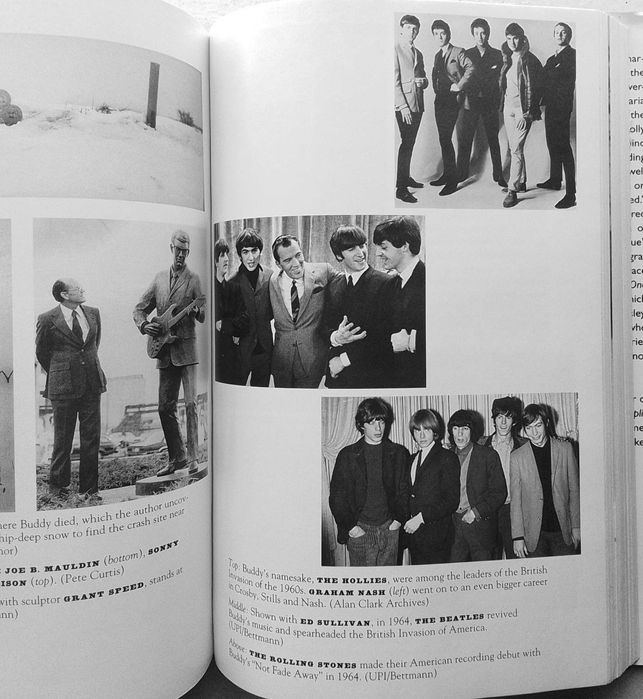 Edição inglesa de capa dura da biografia de Buddy Holly