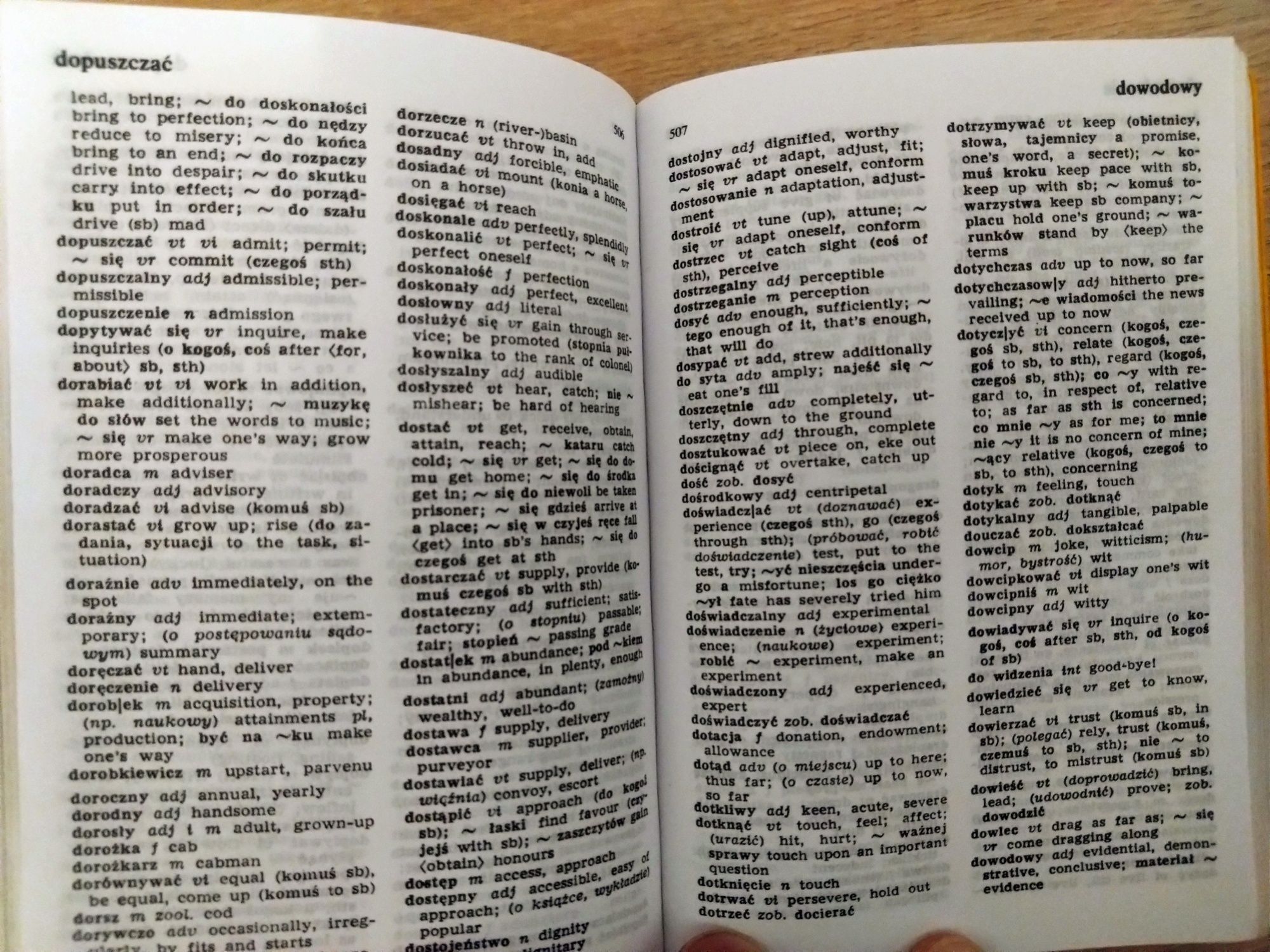 Słownik kieszonkowy English-Polish, Polish-English