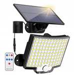Lampa solarna LED 106 z pilotem - czujnik ruchu, bez kabli