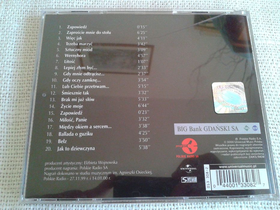 Elżbieta Wojnowska - Zaproście mnie do stołu CD + autograf