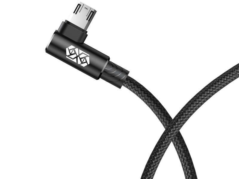 kabel baseus mvp elbow kątowy dwustronny micro usb 2m black