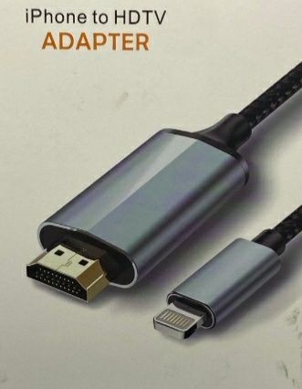 Kabel HDMI do iPhone'a, kabel konwertujący HDMI 2,0 m,