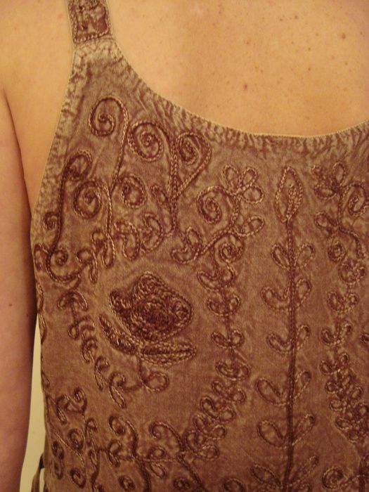 Przewiewna MAXI sukienka indyjska na ramiączkach 40/42 L/XL