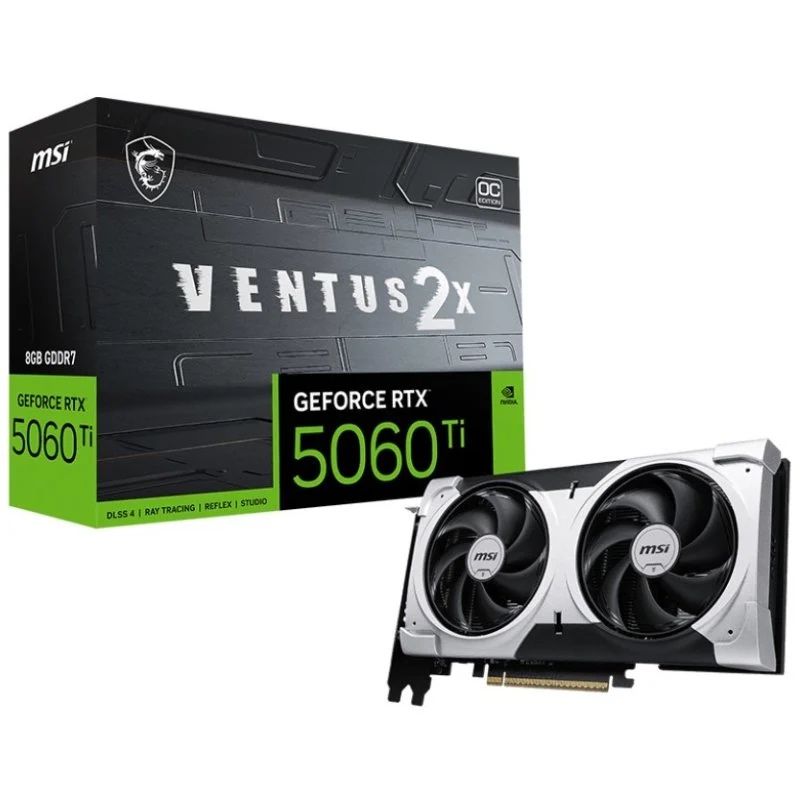 Placa Gráfica MSI GeForce RTX 5060 Ti VENTUS 2X OC PLUS 8GB GDDR7