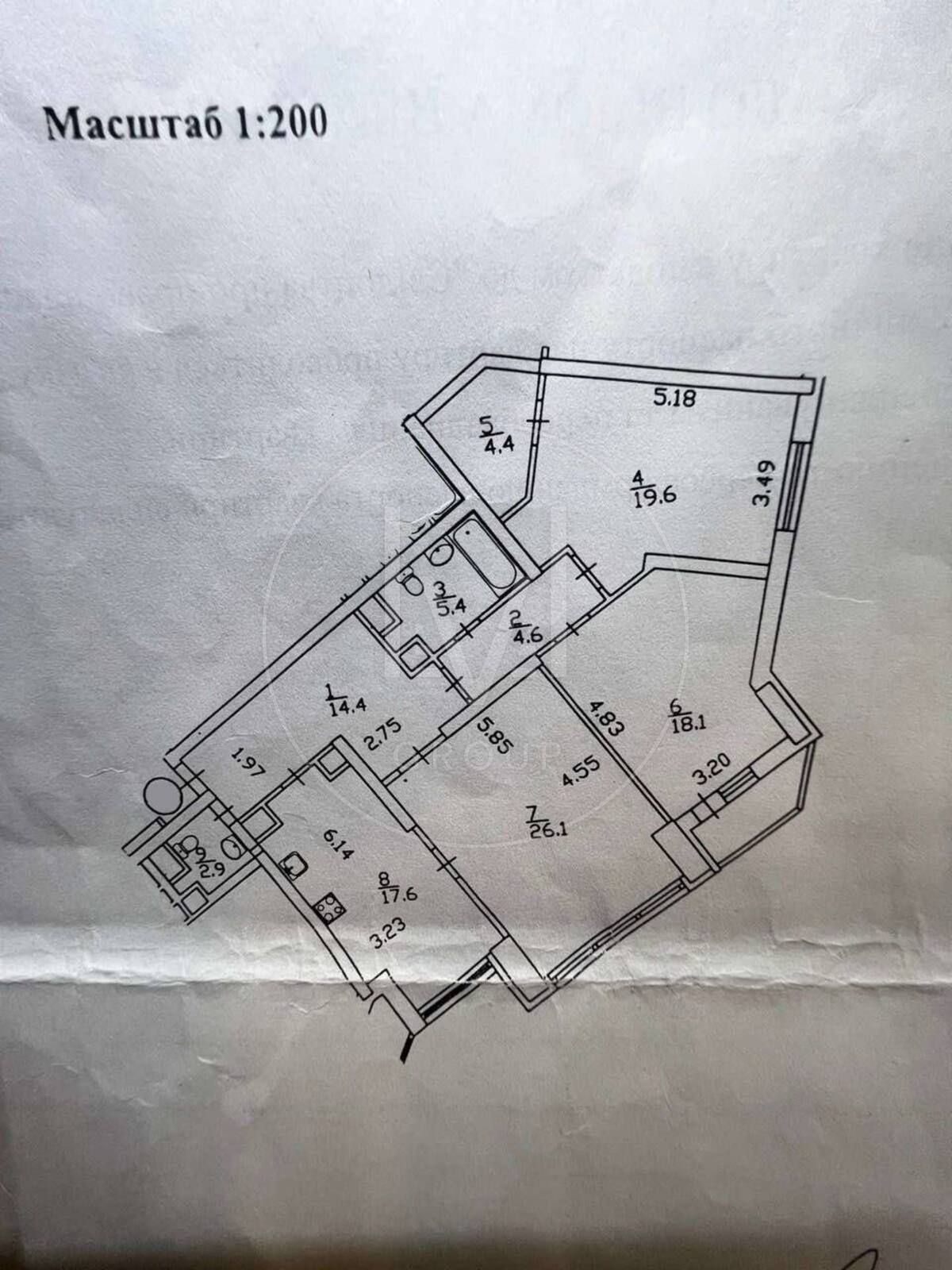 Позняки 3х комнатная квартира в ЖК Корона