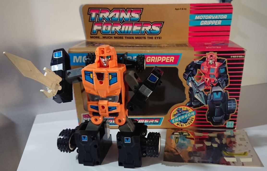 Transformers Motorvator Gripper G1 1989