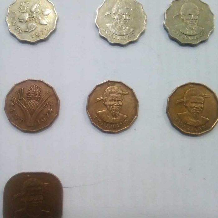 Set de moedas da Swaziland , país africano pouco conhecido.