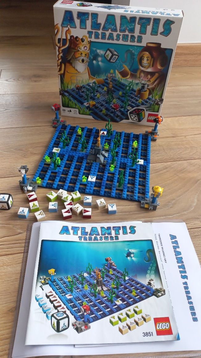 LEGO 3851 Atlantis Treasure gra planszowa kompletny zestaw