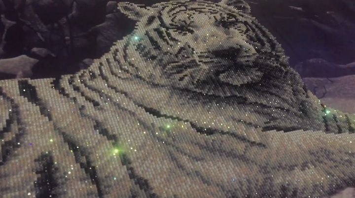 Алмазная мозаика Тигр 160/48 см