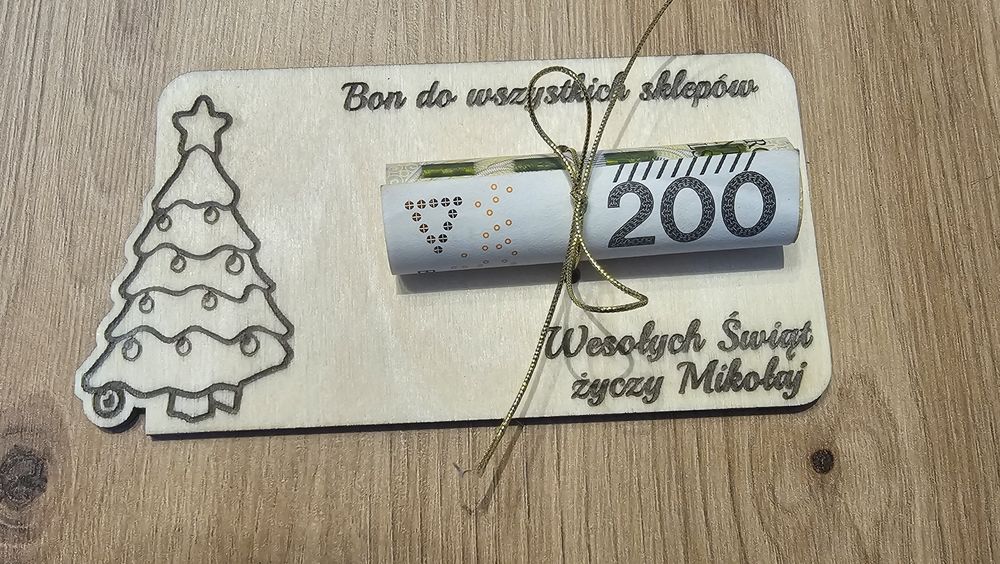 Świąteczny bon upominkowy