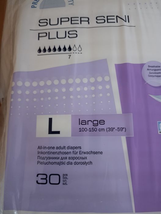 Pieluchomajtki dla dorosłych, rozmiar L