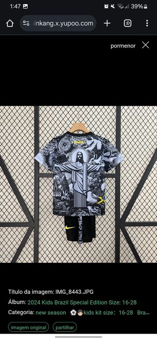 Kits de equipamento de futebol para crianças