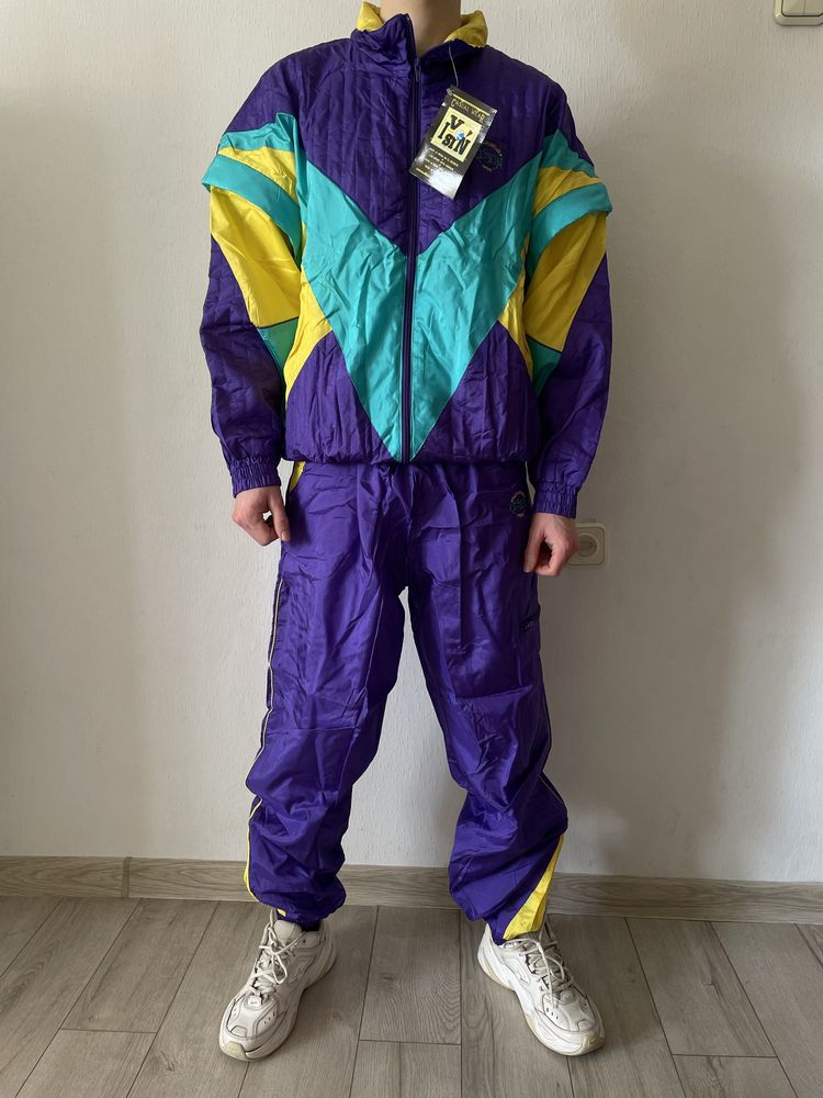 Спортивный костюм весняний ретро вінтаж 90ті НОВИЙ М L XL XXL вечірка