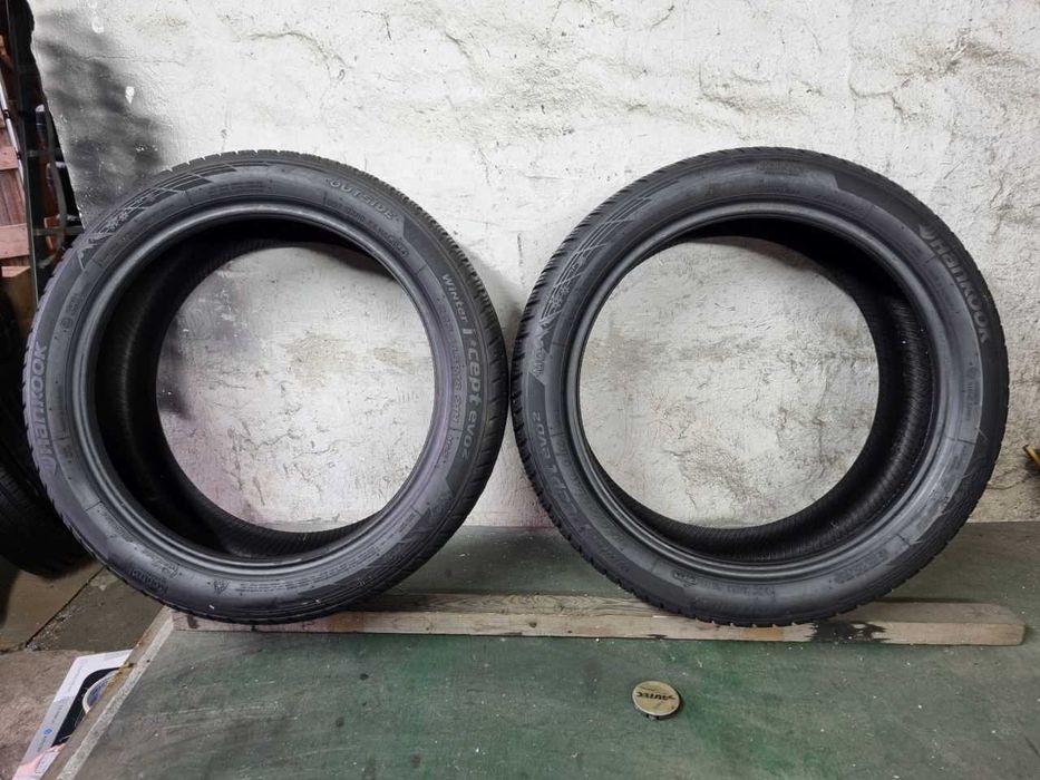 Dwie Opony zimowe 225/45R18 5mm Hankook Winter I'cept evo 2 2024r