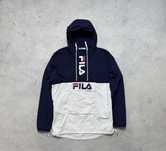 Нейлоновая Курточка Анорак Fila С Большим Логотипом Оригинал S-M