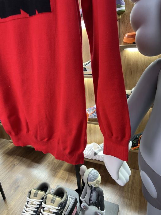 Светр Louis Vuitton Text Logo Red