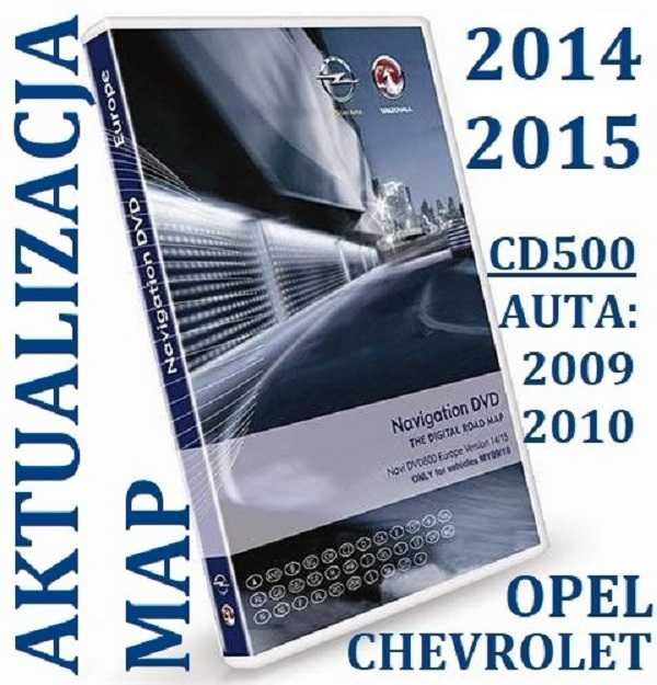 Płyta mapy 2012/2015 CD500 do Opel Chevrolet 2009/2010