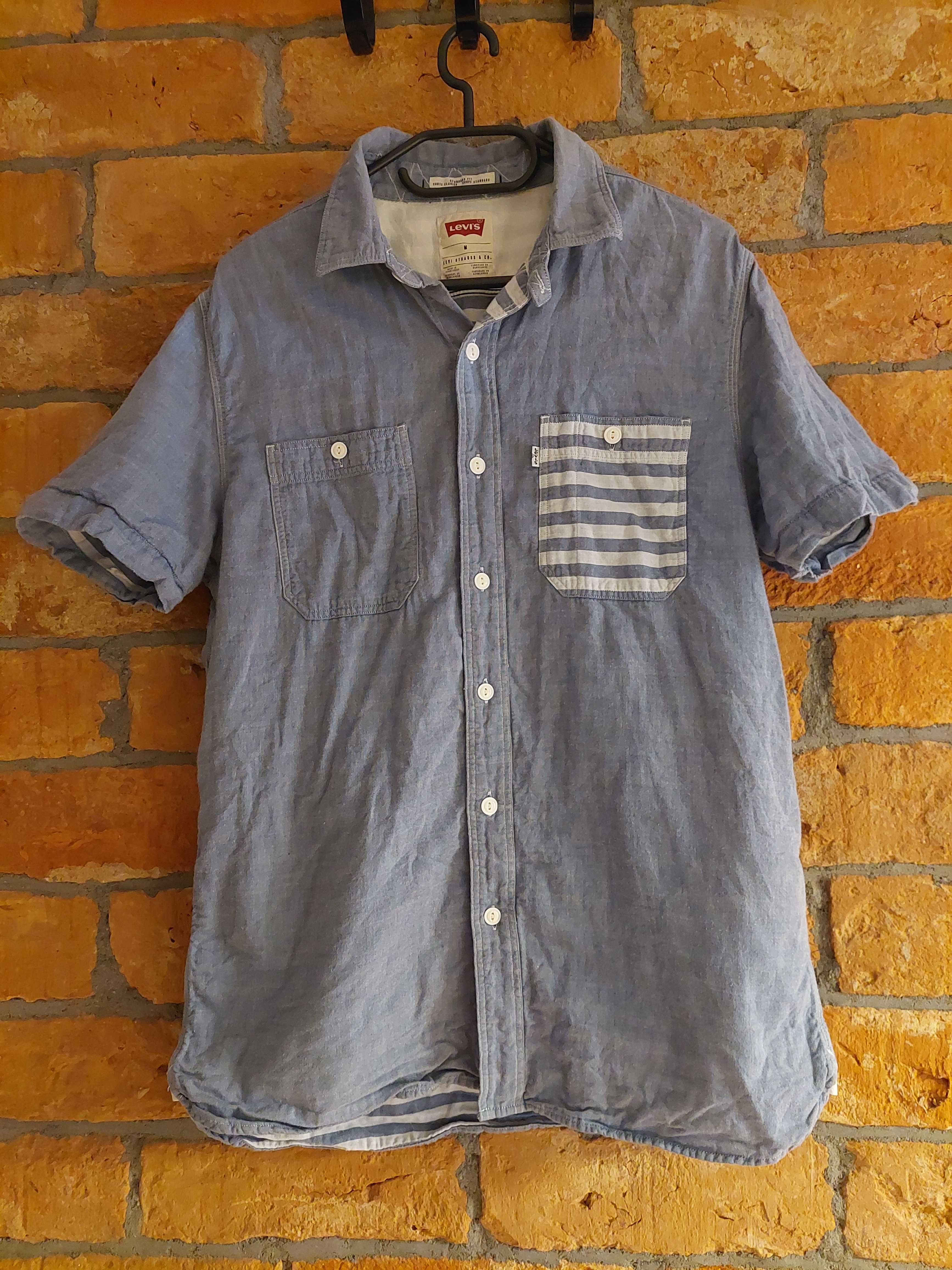 Koszula krótki rękaw Levi's Levi Strauss 100% bawełna orygi M jak Nowa