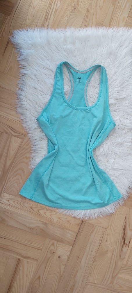 Bluzka sportowa bokserka h&m divided melanż top