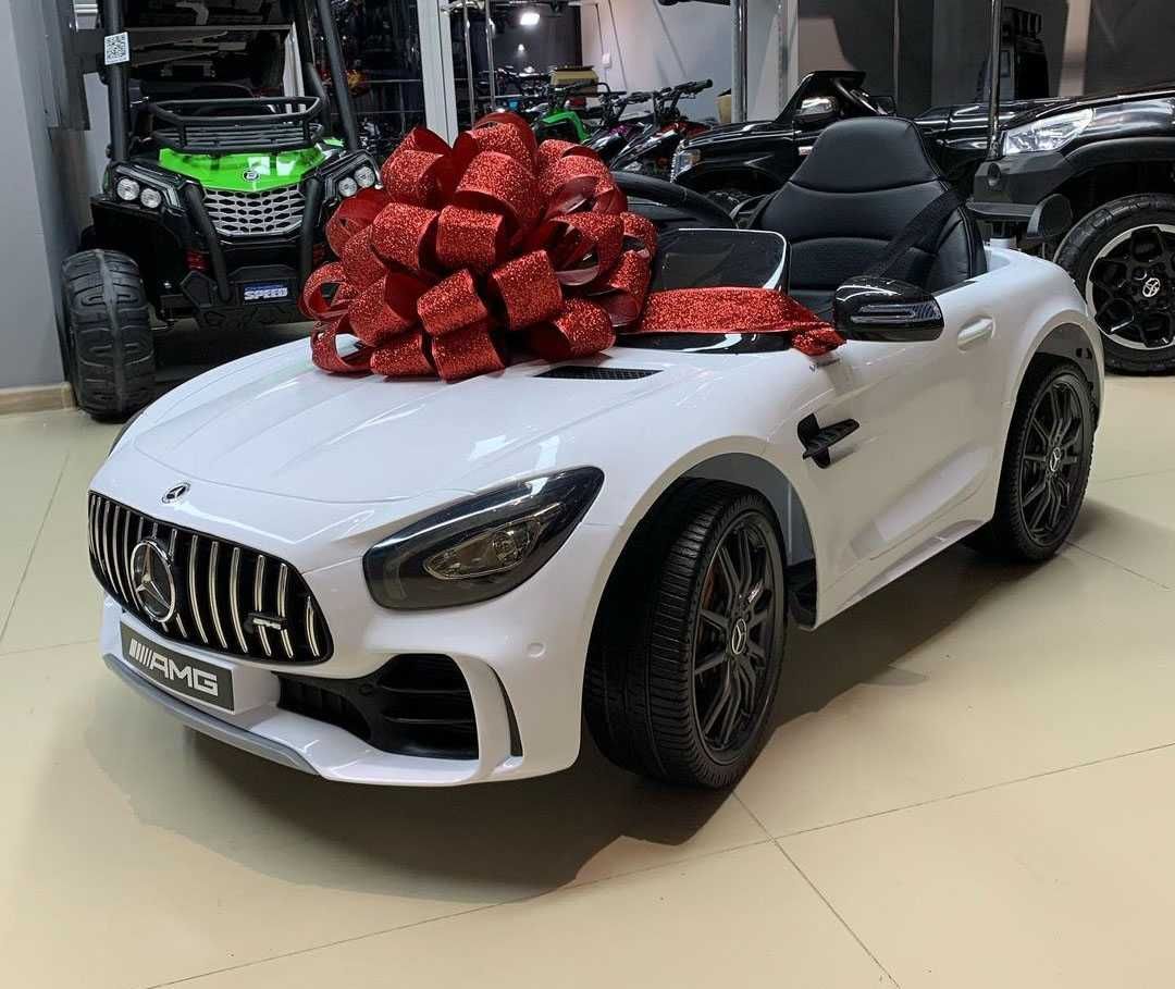 Samochodzik na roczek! Mercedes GTR auto na akumulator + PILOT