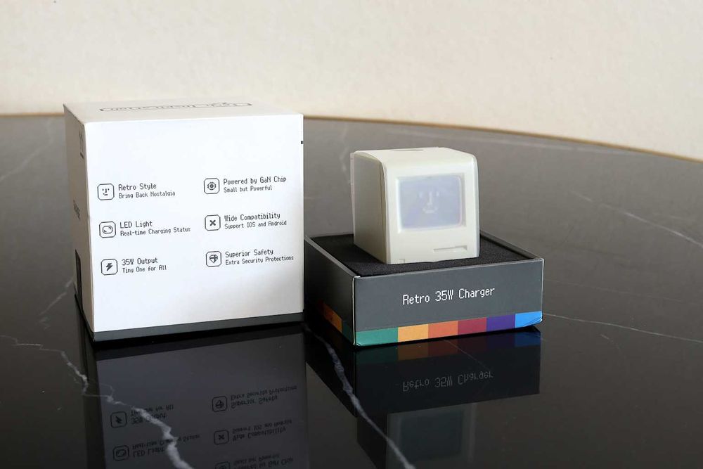 Sharge Retro 35W GaN зарядний пристрій, новий, оригінал