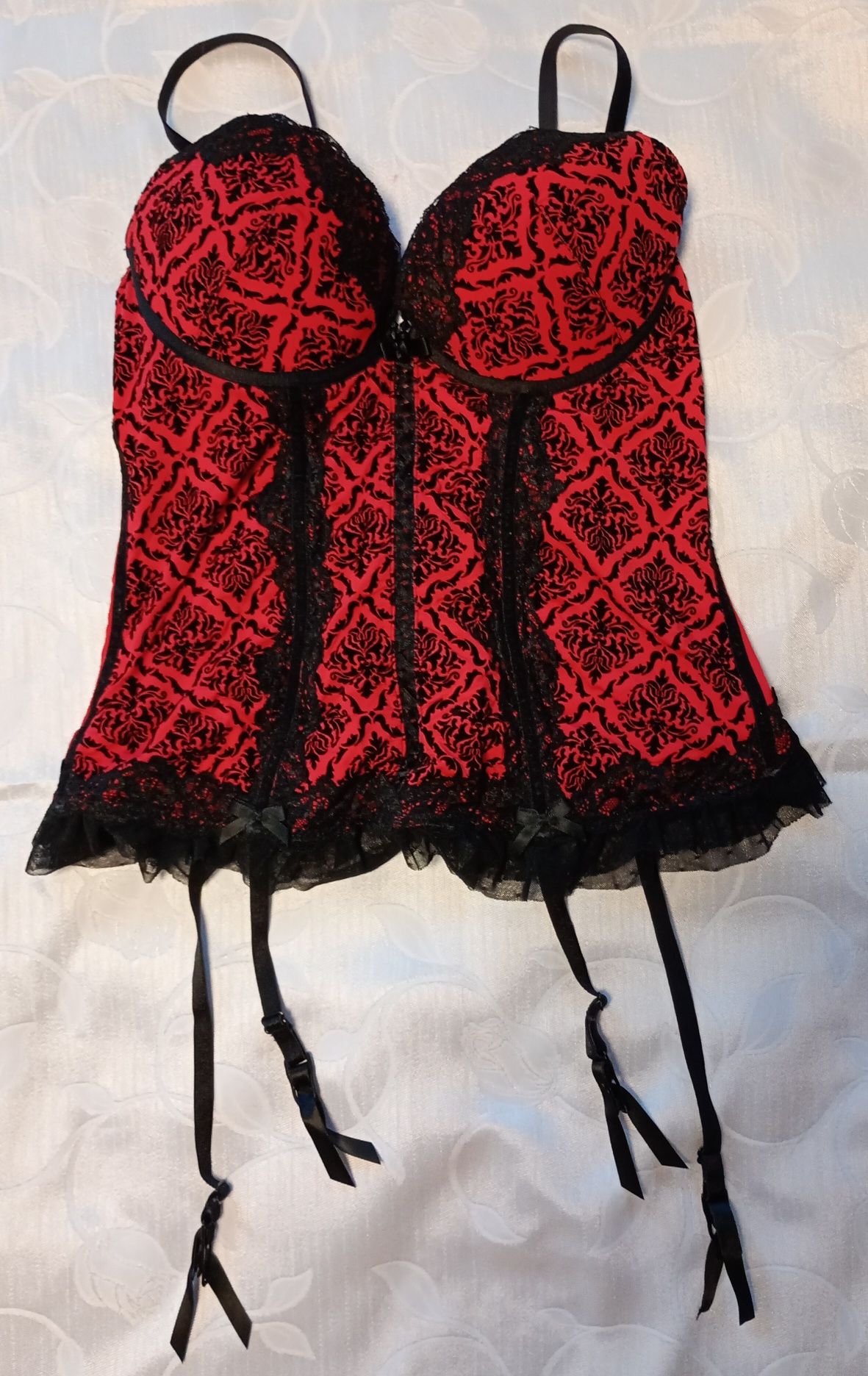 Super sexowny gorset do pończoch w rozmiarze M/L