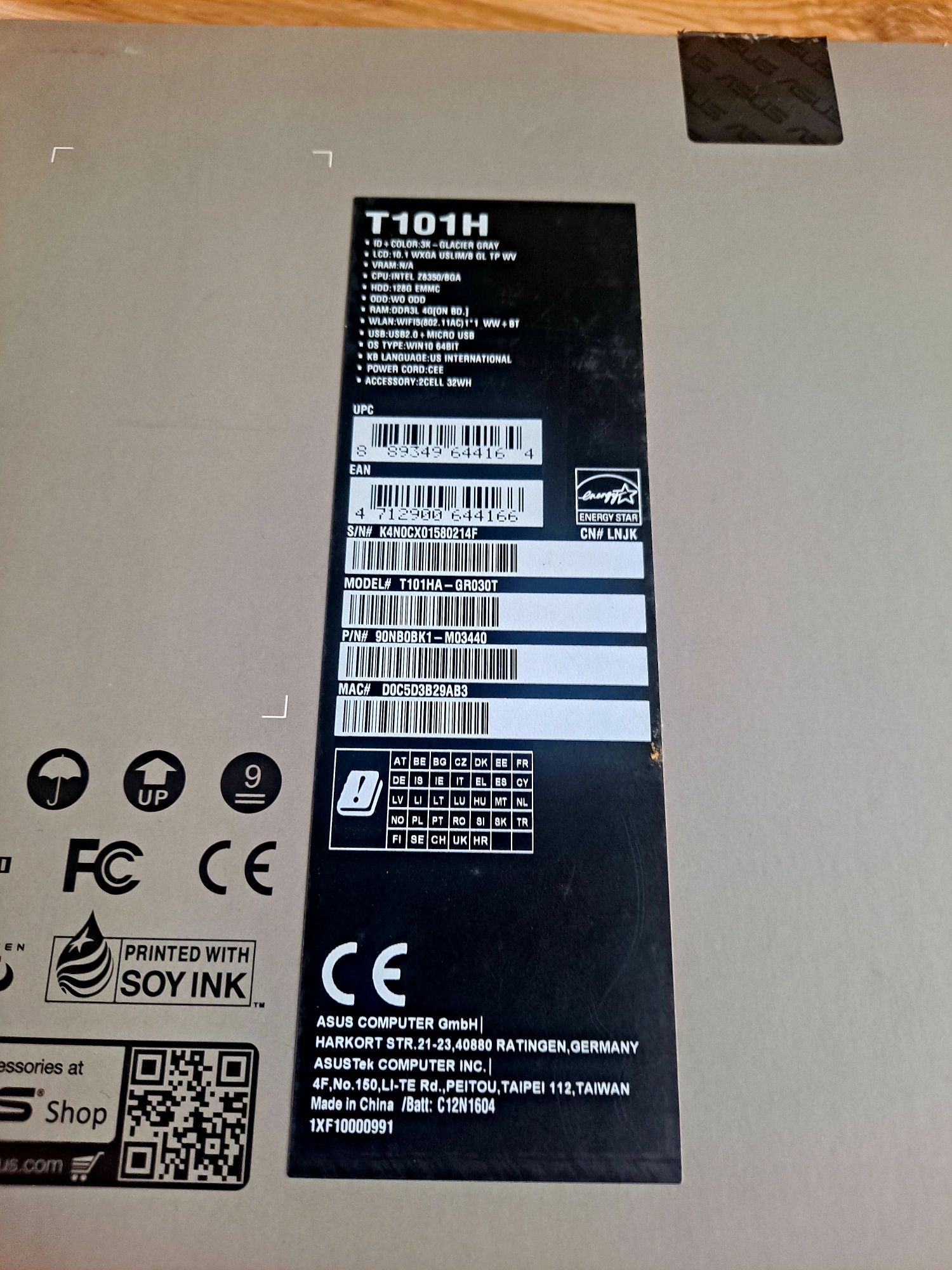 Laptop 2w1 Asus transformer T101  10.1 cala