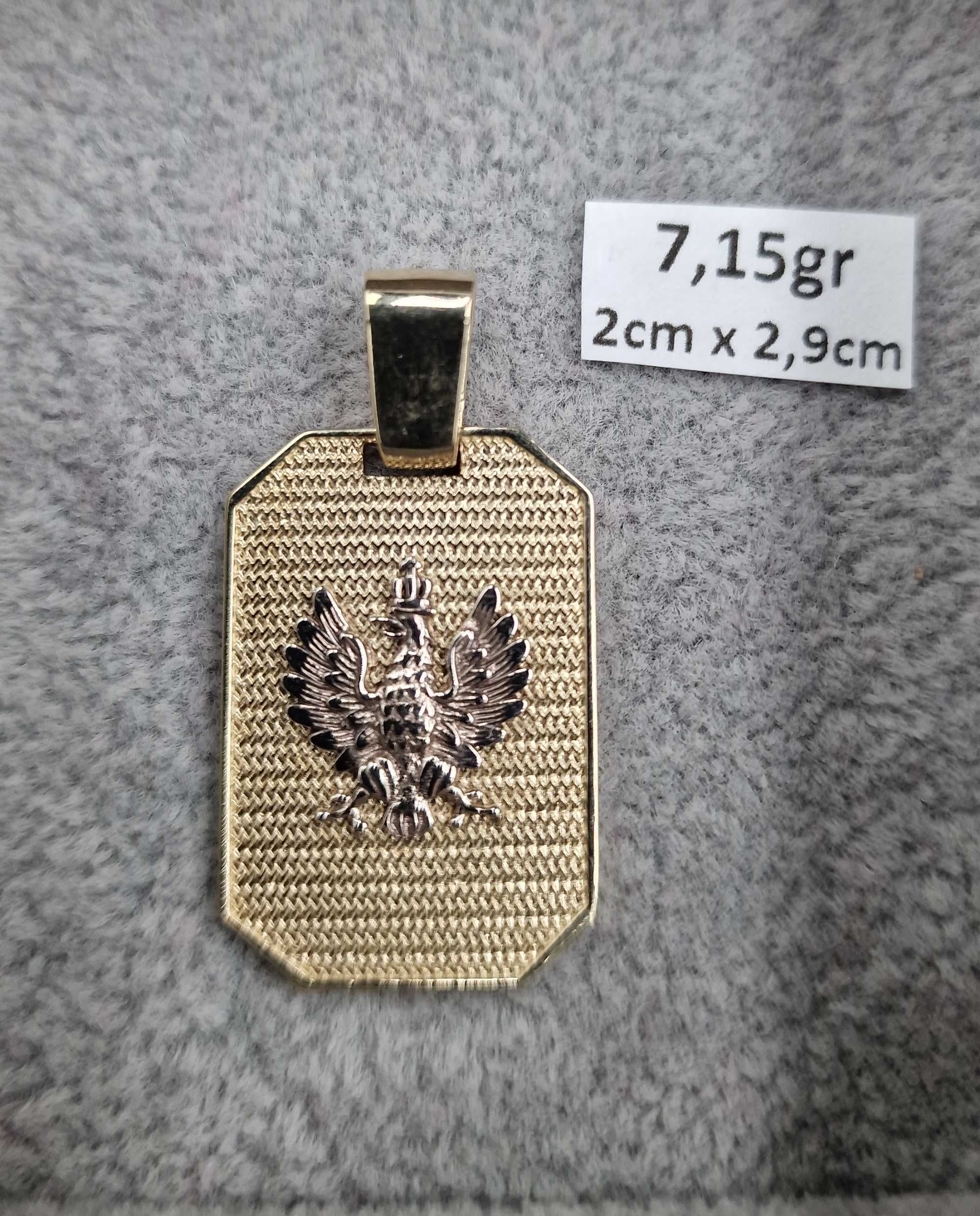 Krzyż 7,15gr złoto próby 585