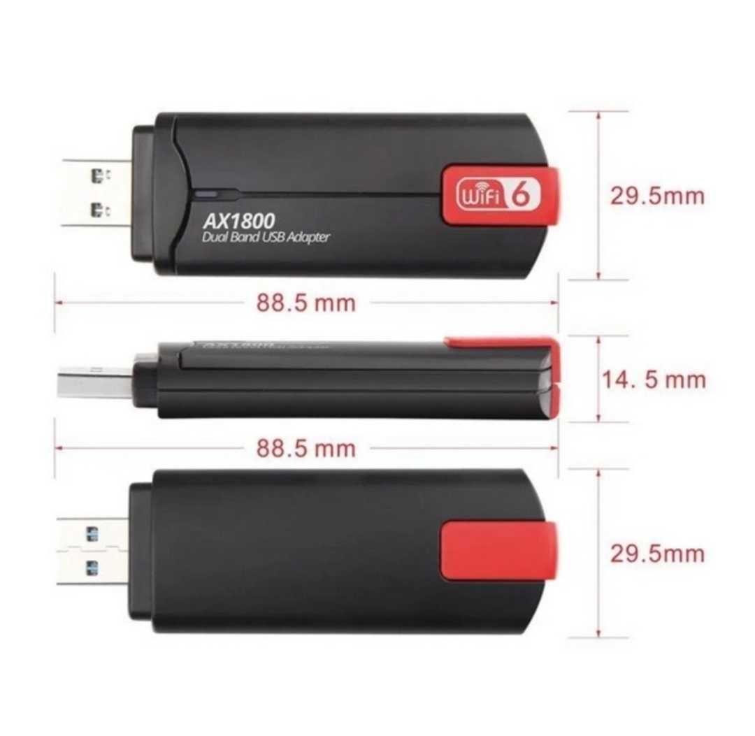 FENVI AX1800 Wi-Fi 6 USB адаптер двухдиапазонный 2,4G/5 ГГц