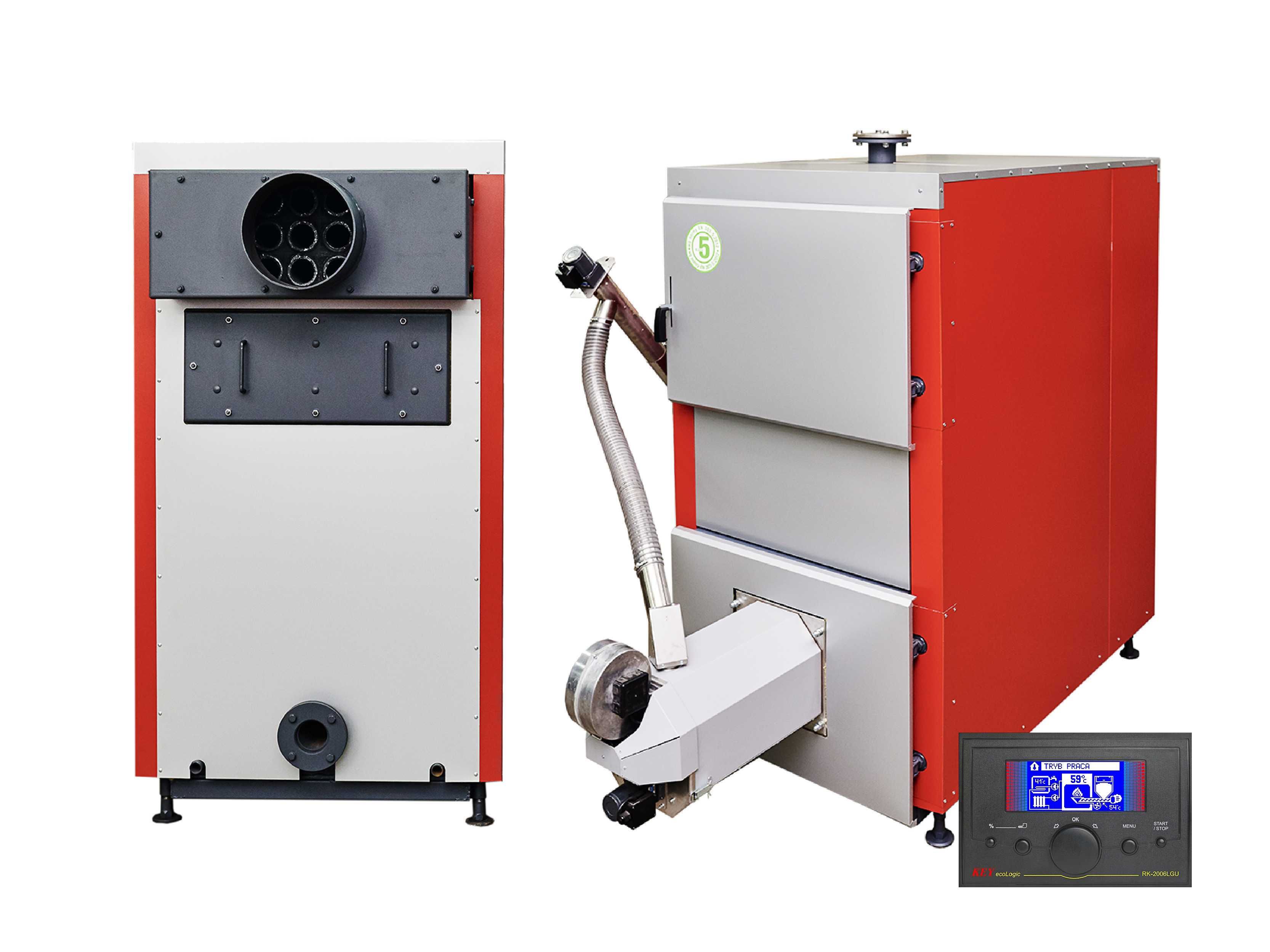 Kocioł pelletowy EKOPEL 50kW A+ certyfikat ECODESIGN 5 klasa dotacje